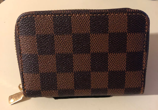 Brown Small Zipped Wallet