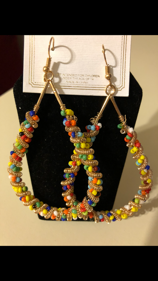 Beaded Drop Earrings