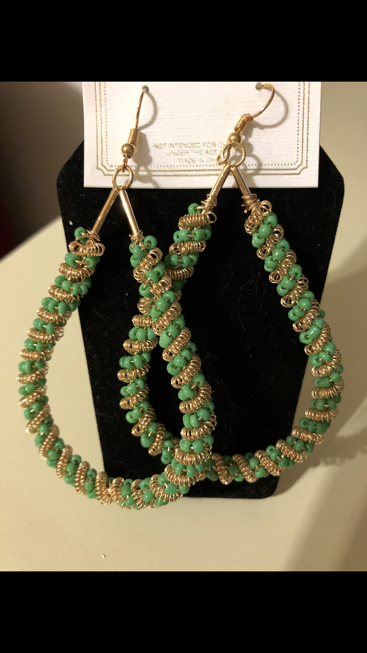 Beaded Drop Earrings