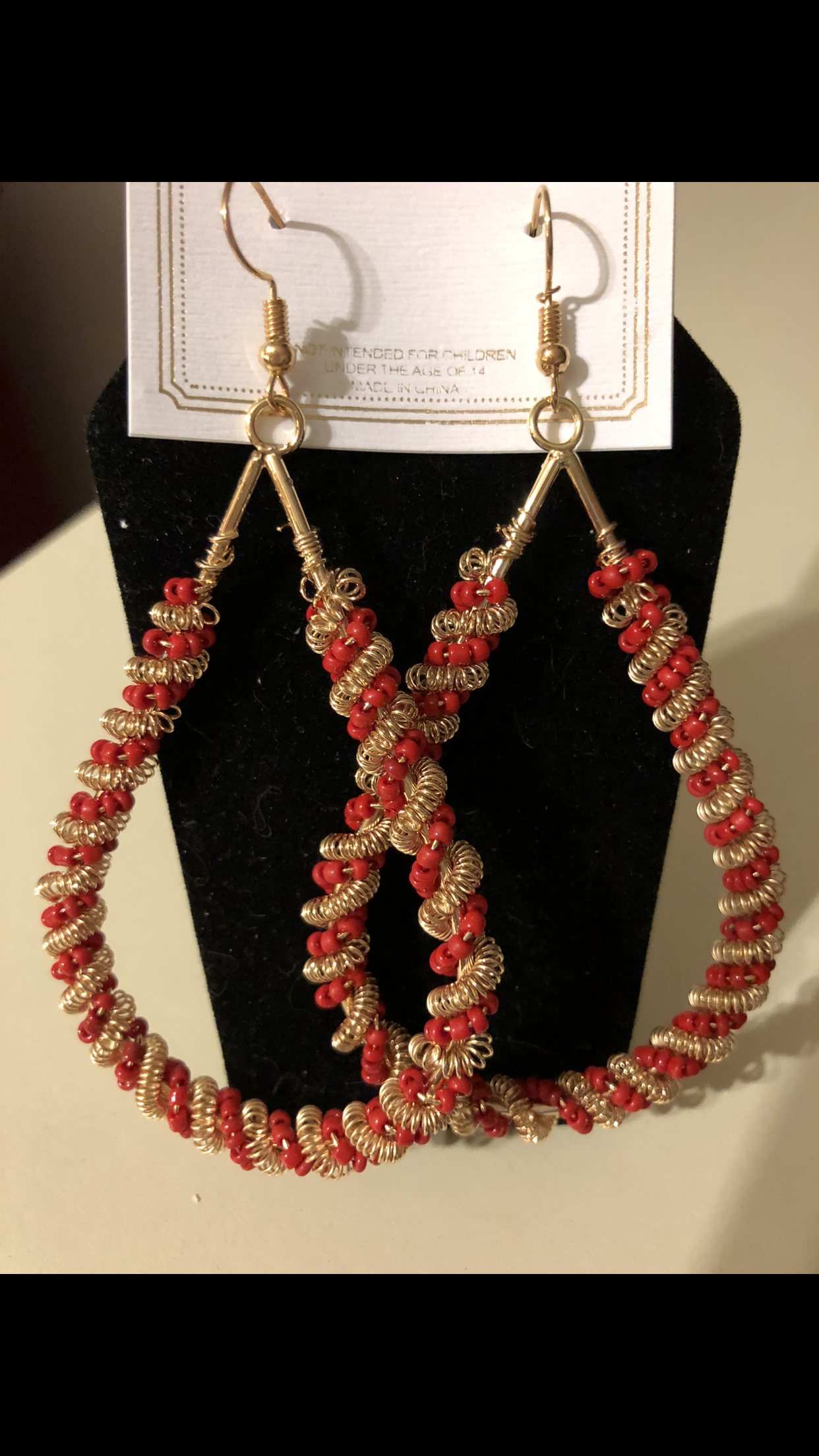 Beaded Drop Earrings